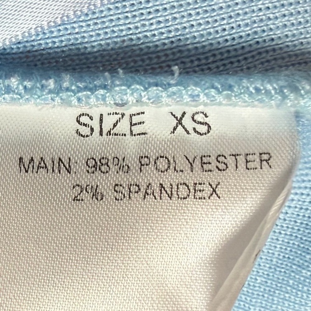 ALAMOUR The Label Kendall Romper, Ribbed, Cross back Straps, Baby Blue, Size XS - Picture 7 of 8